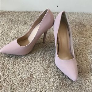 Wild Diva Pink Faux Suede Stiletto Pumps